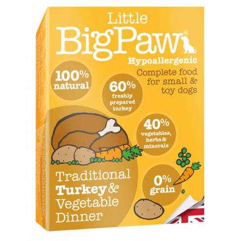 Little Big Paw Koiran täysravinto Kalkkuna & kasvikset 150g